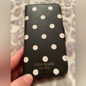 Kate Spade Apple Mini 12- polka dot phone case